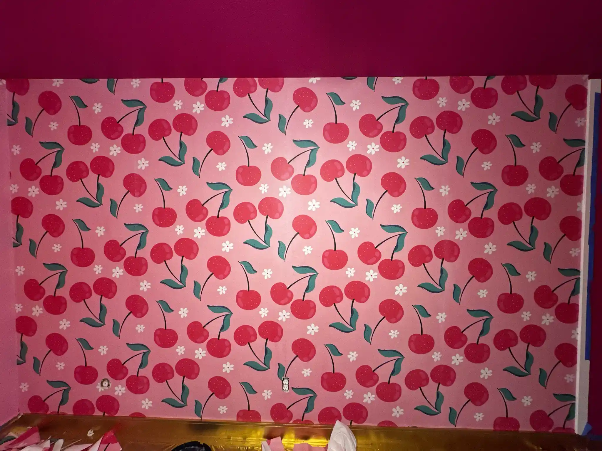 Wallpaper installation project in Rochester, NY