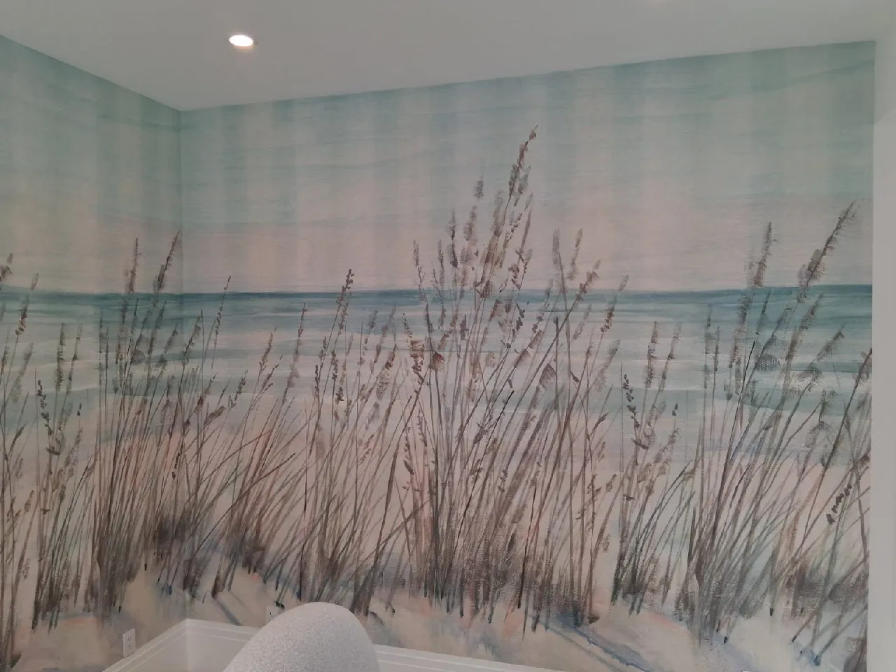 Luxury wallpaper installation in a New York dining room in New York